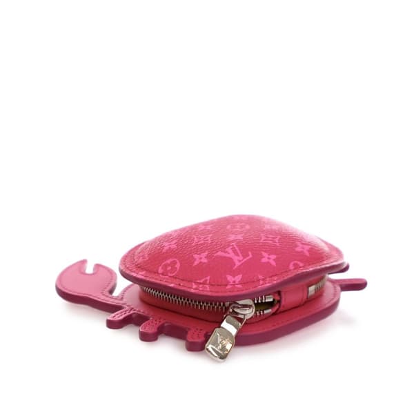 Pre-owned Louis Vuitton Monogram Crab Bag Charm Pink