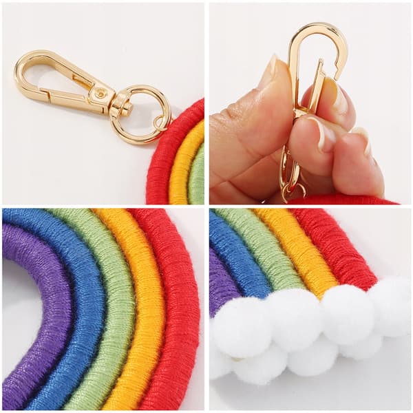 NYCKELRINGSVÄSKA REGNBÅG PRIDE HBTQ 486