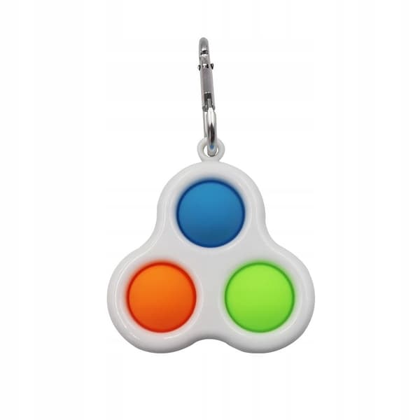 Squishy Balls Farverig Boble Nøglering 405