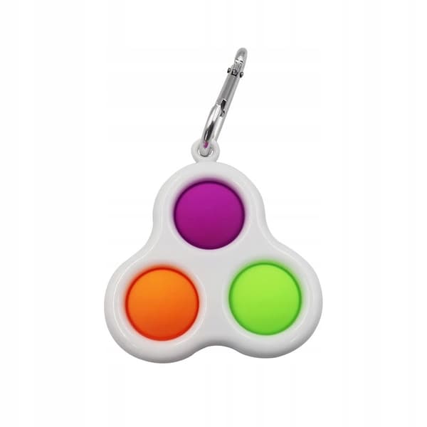 Squishy Balls Farverig Boble Nøglering 405