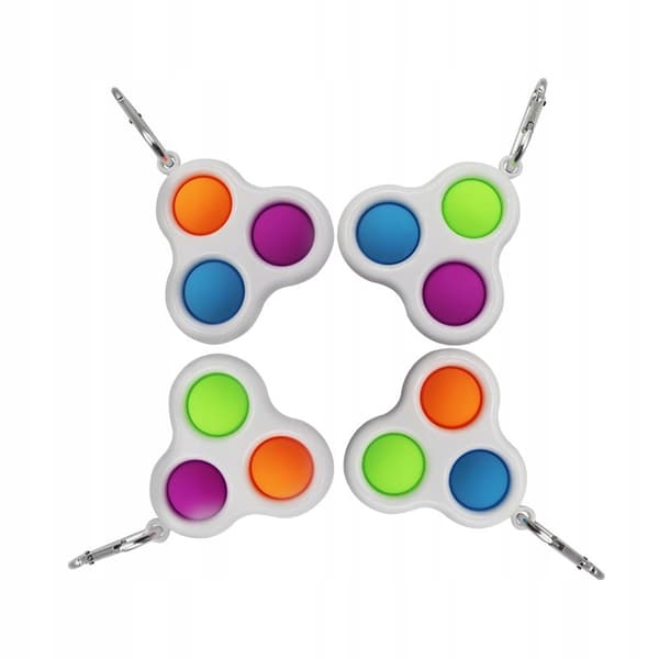 Squishy Balls Farverig Boble Nøglering 405