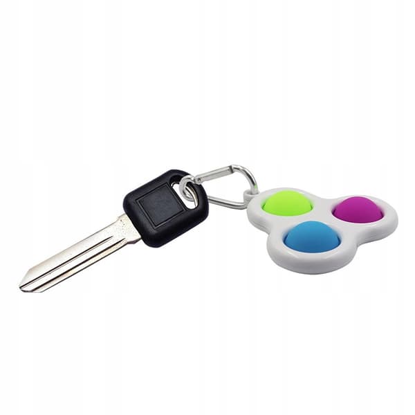 Squishy Balls Farverig Boble Nøglering 405