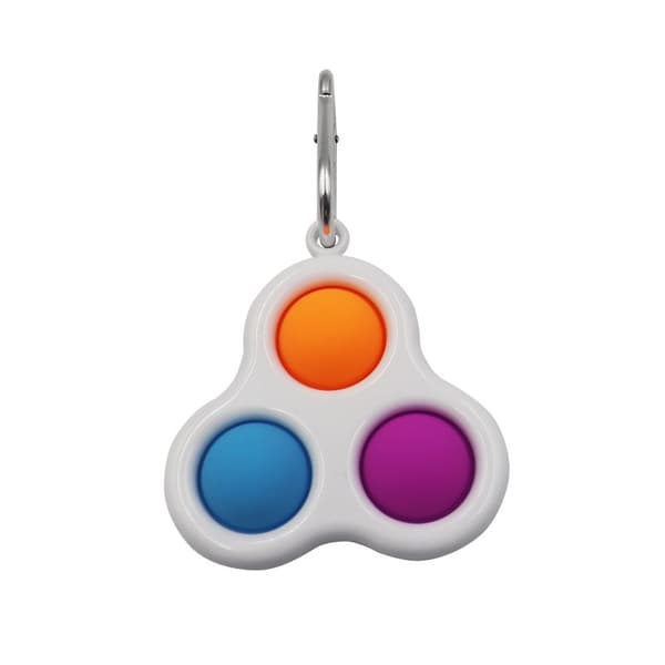 Squishy Balls Farverig Boble Nøglering 405