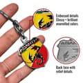 Miniatyrbild 3 av 4: Officiell Abarth metallnyckelring, sköld, h 40 mm