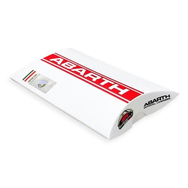 Nyckelring - Abarth - Logotypmärke - Gummi - 4,5 x 9,0 cm - Officiell produkt