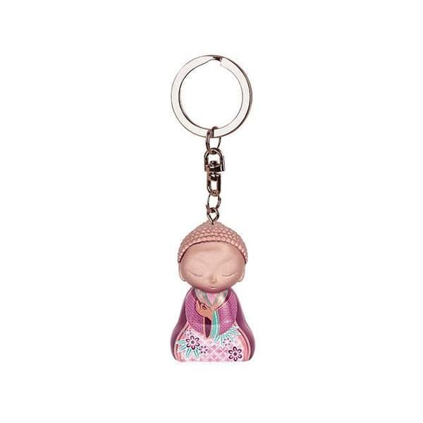 Nyckelring - Little Buddha - Balance the mind - 4,5cm - Polyresin - Engelsk version