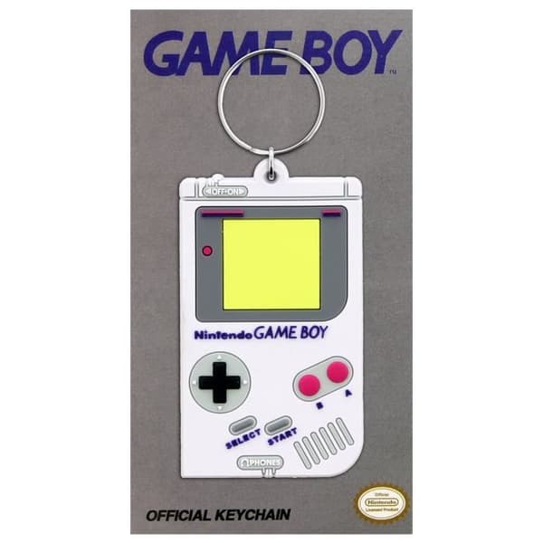 Nyckelring - NINTENDO - Gameboy - Metall - Vit - Grå