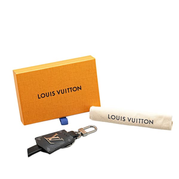 Pre-owned Louis Vuitton Monogram Eclipse Porte Cle Cloche Bag Charm and Key Holder Black