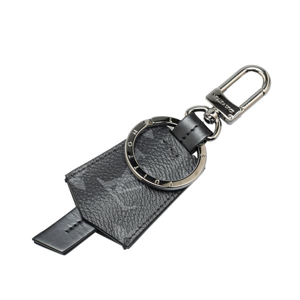 Pre-owned Louis Vuitton Monogram Eclipse Porte Cle Cloche Bag Charm and Key Holder Black