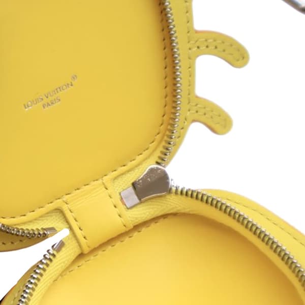 Pre-owned Louis Vuitton Monogram Crab Bag Charm Yellow