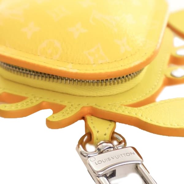 Pre-owned Louis Vuitton Monogram Crab Bag Charm Yellow