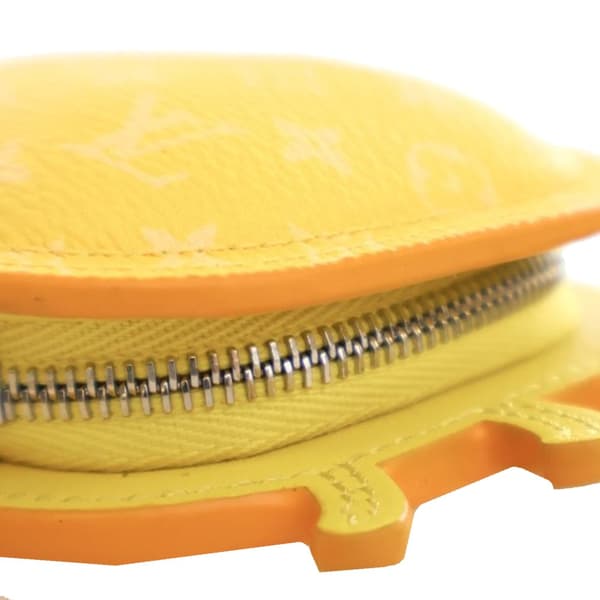 Pre-owned Louis Vuitton Monogram Crab Bag Charm Yellow