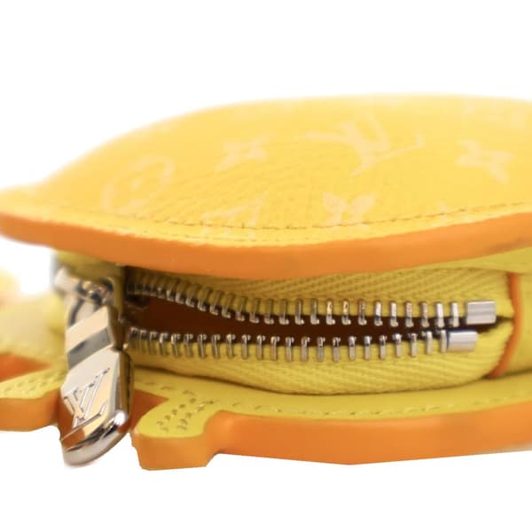 Pre-owned Louis Vuitton Monogram Crab Bag Charm Yellow