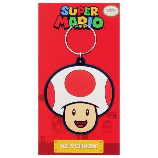 Toad Super Mario nyckelring - NINTENDO - Tillbehör - Vit - Metall