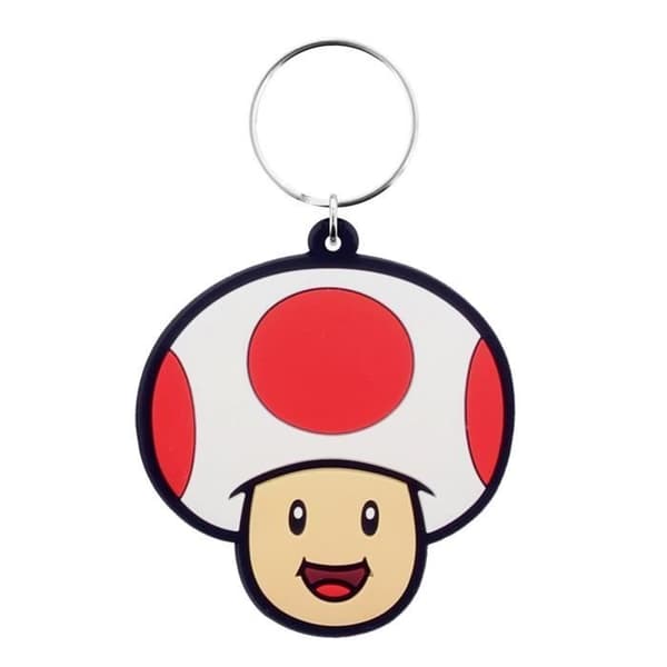 Toad Super Mario nyckelring - NINTENDO - Tillbehör - Vit - Metall