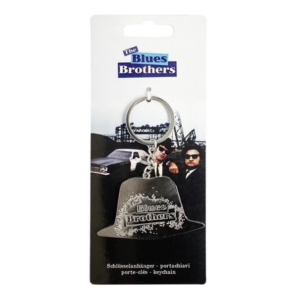 The Blues Brothers nyckelring - Silverhatt, i metall, på huvudkort.