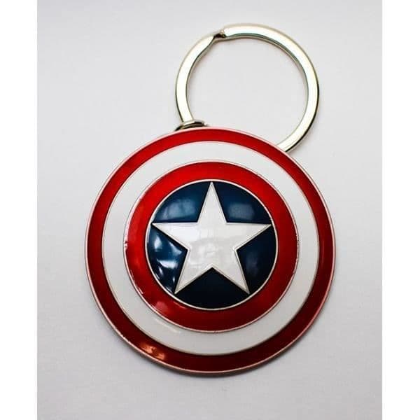 Captain America Nyckelring - SEMIC - Avengers - Captain America Nyckelring - Röd - Blandad - Metall