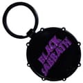 Miniatyrbild 1 av 2: Black Sabbath Wavy Logo And  Daemon Drum Double Sided Keyring Keychain One Size