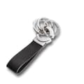 Miniatyrbild 1 av 4: TROIKA KR8-02-LE, Nyckelring, Svart, Silver, Läder, 31 mm, 8 mm, 3 cm