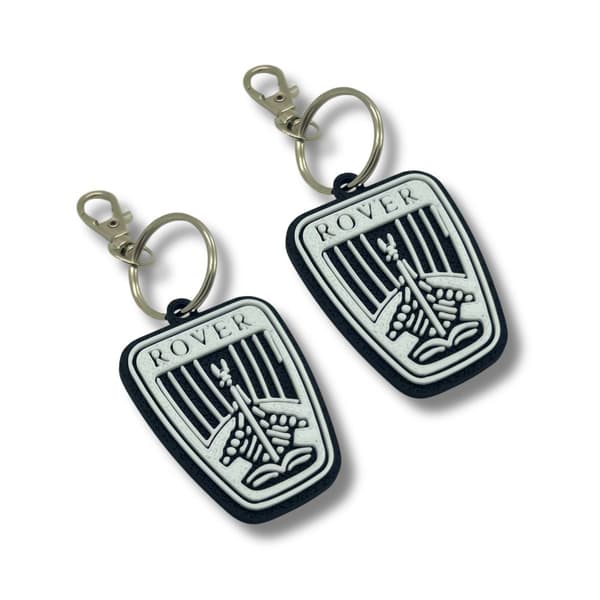2x Nyckelring Clip On & Go karbinnyckelring för Rover