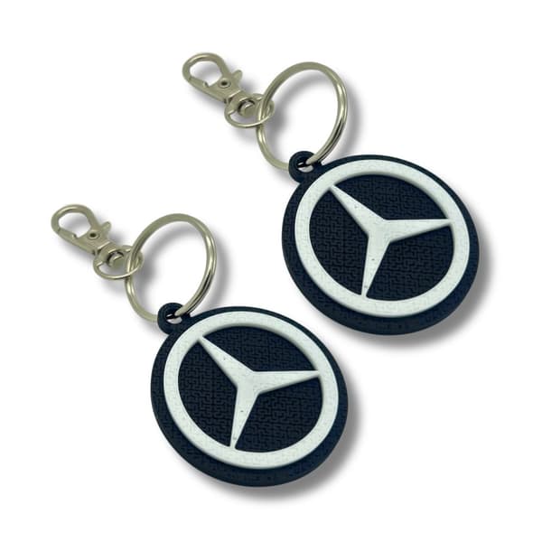 2x avaimenperä Clip On & Go -karabiininen avaimenperä Mercedes Benz