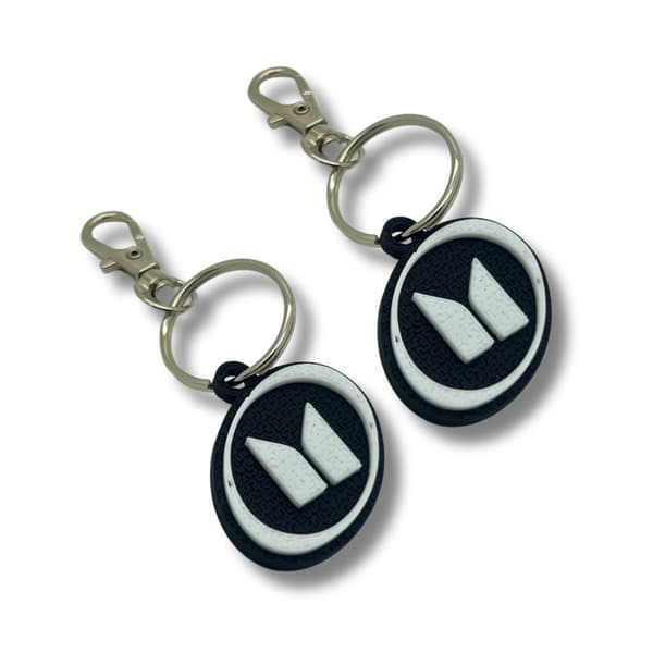 2x Nyckelring Clip On & Go karbinnyckelring för Isuzu
