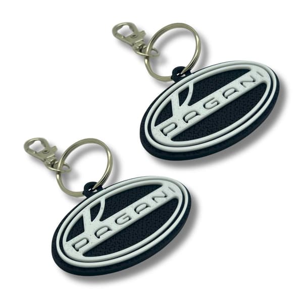 2x Nyckelring Clip On & Go karbinnyckelring för Pagani