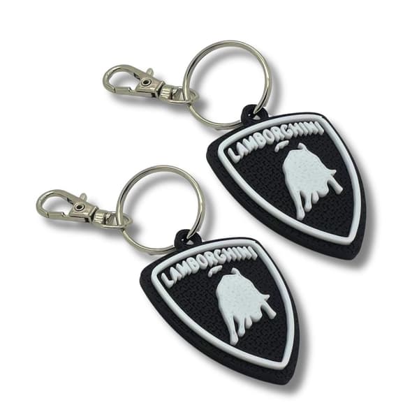 2x avaimenperä Clip On & Go -karabiininen avaimenperä Lamborghini