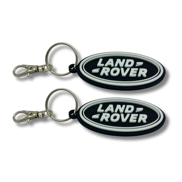 2x Nyckelring Clip On & Go karbinnyckelring för Land Rover