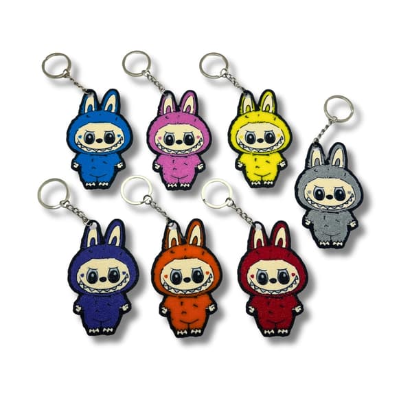 2x Random Labubu Monster Macaron avaimenperä