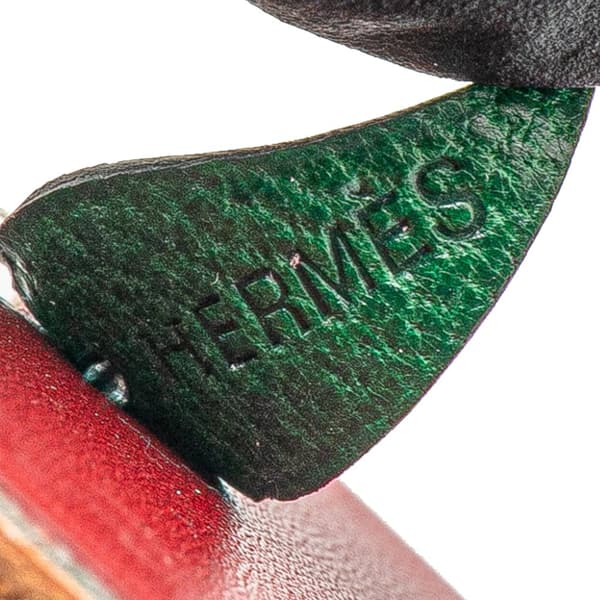 Pre-owned Hermès Leather Apple Bag Charm Red