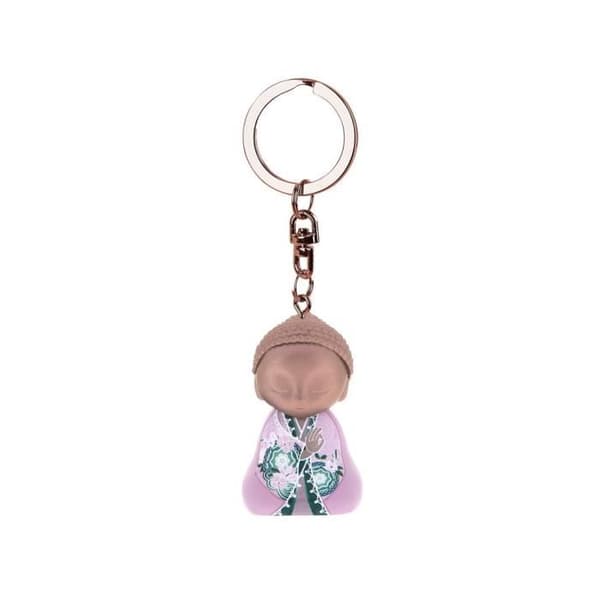 Nyckelring - Little Buddha - Må ditt hjärta göra gott - Höjd 4,5 cm - Polyresin - Blandat