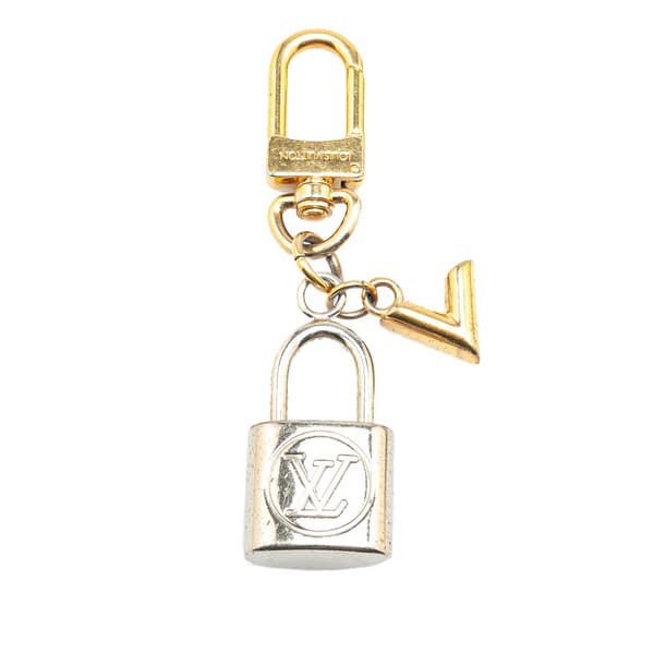 Pre-owned Louis Vuitton Kaleido V Bag Charm and Key Holder Gold