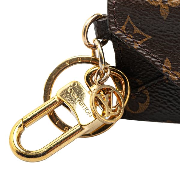 Pre-owned Louis Vuitton Monogram Kirigami Bag Charm And Key Holder Brown