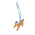 Miniatyrbillede 2 af 7: Pre-owned Hermès Milo Lambskin Grigri Rodeo Bag Charm MM Brown
