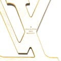 Miniatyrbillede 3 af 5: Pre-owned Louis Vuitton Gold Plated LV Flag Key Ring and Bag Charm Gold