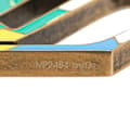 Miniatyrbillede 4 af 5: Pre-owned Louis Vuitton Gold Plated LV Flag Key Ring and Bag Charm Gold