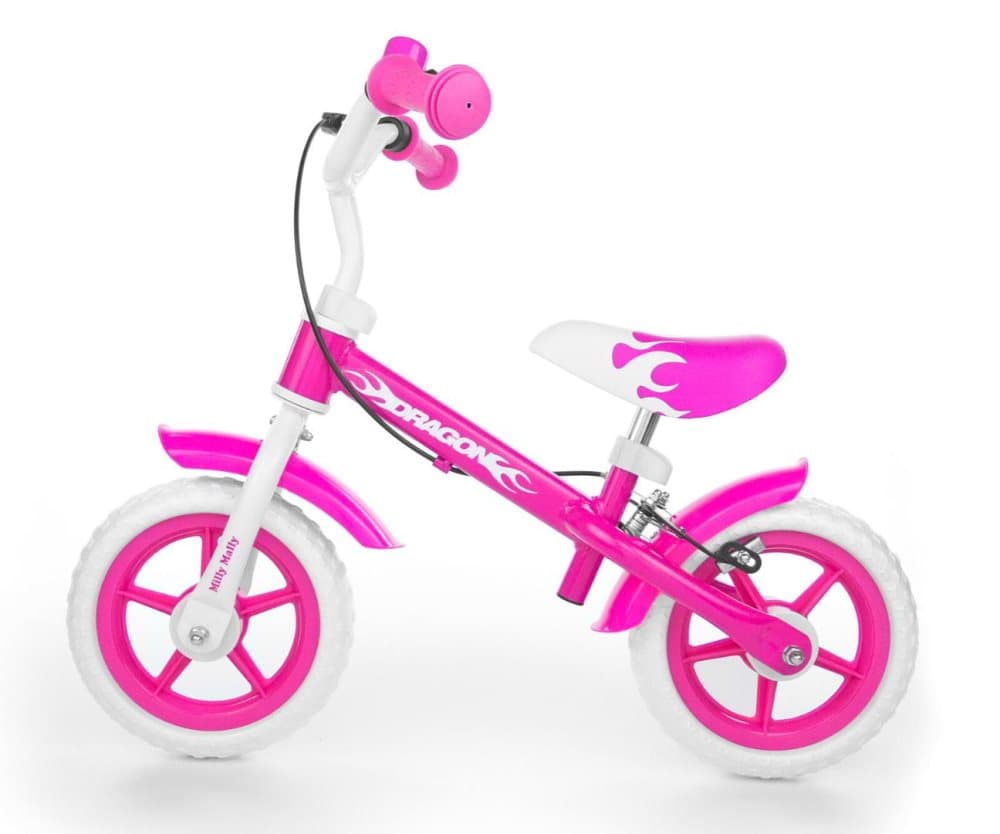 Milly Mally Dragon Bike race with brake pink