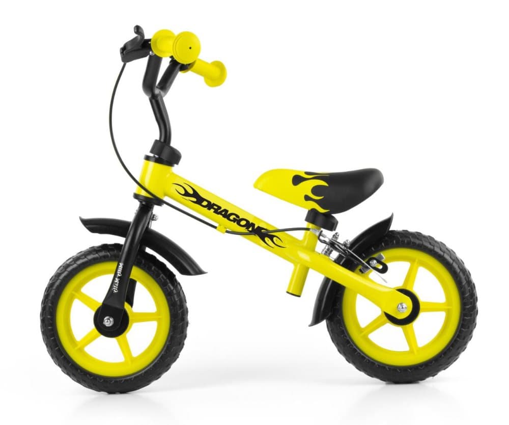 Milly Mally Dragon Bike race with brake yellow