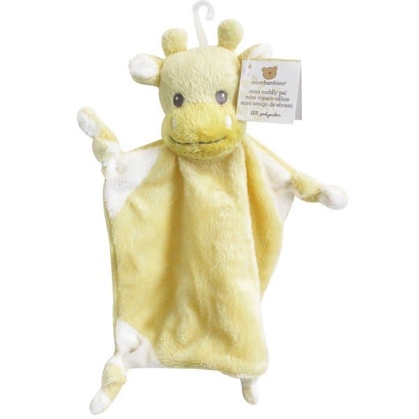 Snuttefilt Piccolo Bambino Mini Giraff Gul