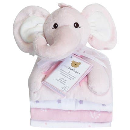 Snuttefilt Piccolo Bambino Elefant 3-pack Filt