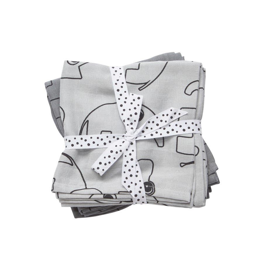 Swaddle Done by Deer Contour Grå 2-Pack