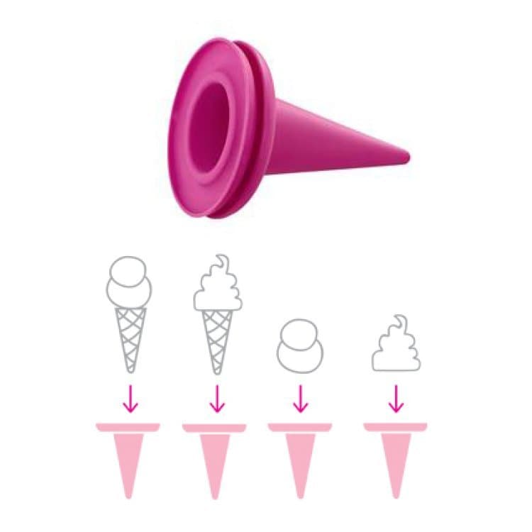 Glasstrut Cillicone Pink 2-p