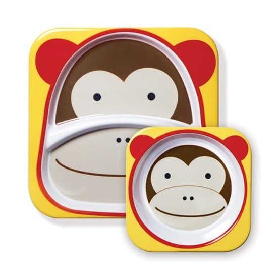 Tallrik Skip Hop Zoo 2-pack Apa