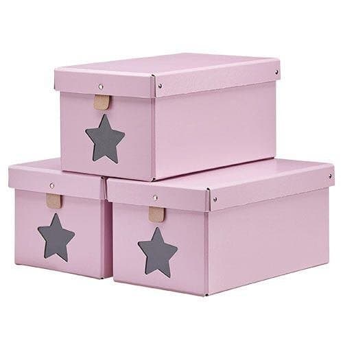 Skolådor Kids Concept Rosa 3-set