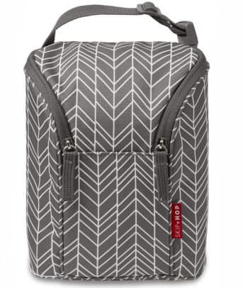Väska Skip Hop Grab-Go Dubbel Flaska Grey Feather
