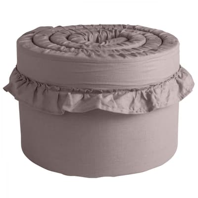 Spjälskydd Tjockt Volang Ng Baby Mood Ruffles Dusty Pink Säng
