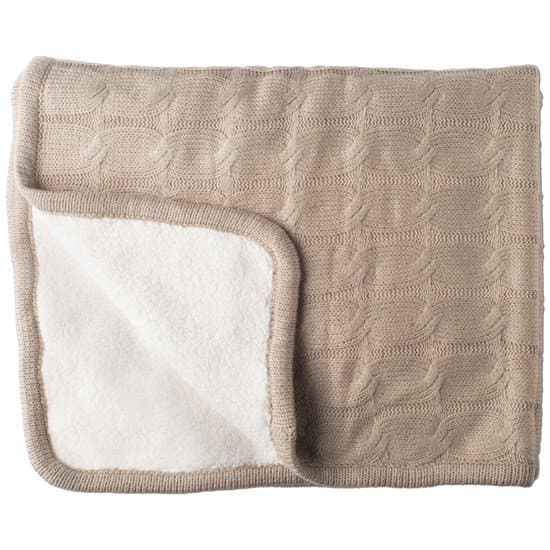 Filt Vinter & Bloom Teddy Sand 100x80cm