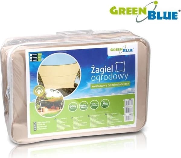 Hageseil GreenBlue GB504 nyanse UV polyester 4m kvadratisk Creme hydrofob overflate