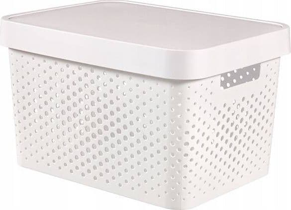 Curver Openwork beholder Curver INFINITY 17L Hvit med lokk
